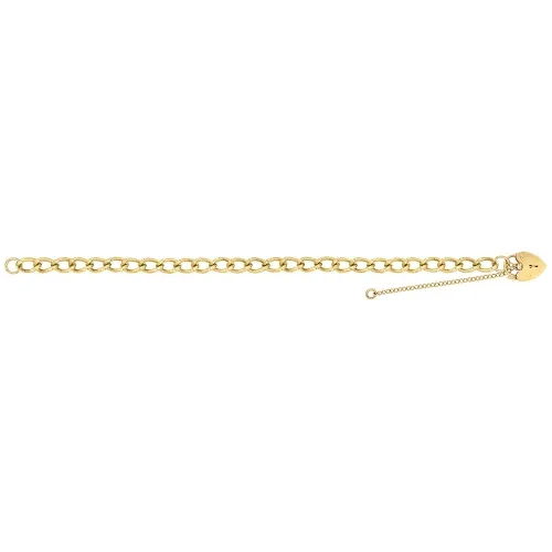9ct Yellow Gold Ladies' 7.5 Inch Charm Bracelet 13.3g